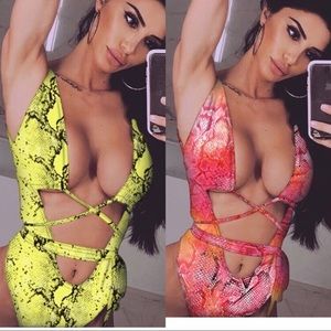 Crisscross one piece swimsuit